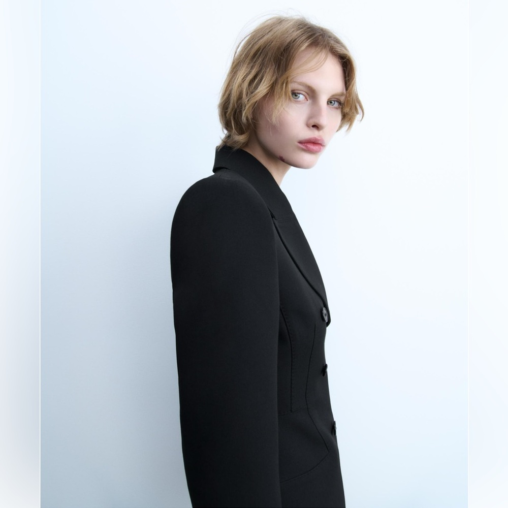 Zara DOUBLE-BREASTED BLAZER DRESS ZW COLLECTION - Picture 4 of 8